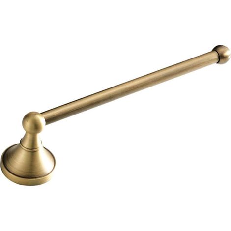 Porte-serviettes pratique, barre dorée, cintre, design moderne (1/5)
