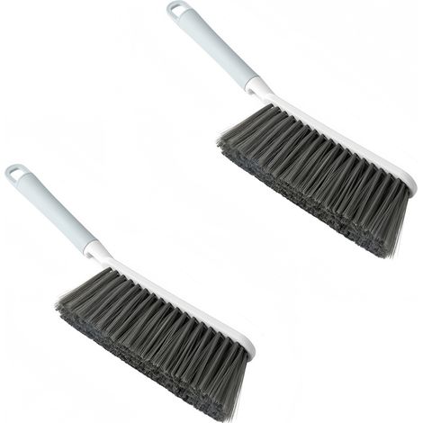 (2 Pcs Balayette à Main, Brosse de Nettoyage Domestique, Brosse de Cuisine avec Poils Doux, Balayeuse à Main pour Lit, Canapé, Meubles, Vêtements (1/5)