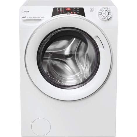 Lavatrice A Carico Frontale Candy RapidÓ RO41274DWMST/1-S 7 Kg Classe A 1200 Giri (A85xL60xP40) Funzione Vapore Wi-Fi+BLE