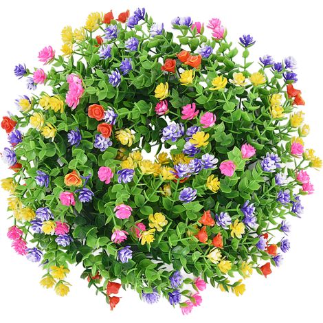 Künstlicher Schleierkraut-Frühlingsblumenkranz zur Wanddekoration im Wohnzimmer, Schlafzimmer, auf Partys oder am Eingangsbereich (1/4)