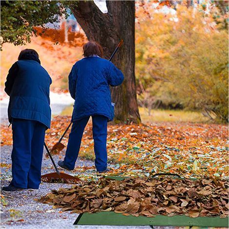 Sac de ramassage de feuilles, système de ramassage de feuilles, bâche de ramassage de feuilles, sac de ramassage de feuilles mortes de jardin, utilisé pour les feuilles mortes 600D Oxford (1/4)