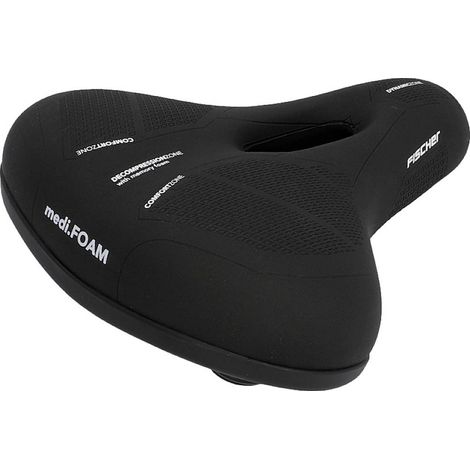 FISCHER FAHRRAD R.E.Med MEMORY FOAM Sella Nero (1/3)