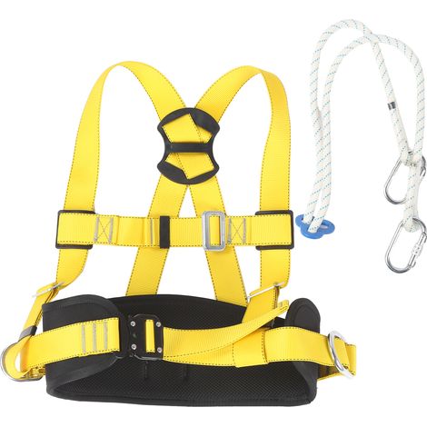 Harnais de protection pour l'escalade en extérieur, ceinture de sécurité demi-corps haute altitude avec corde à crochet (1/5)