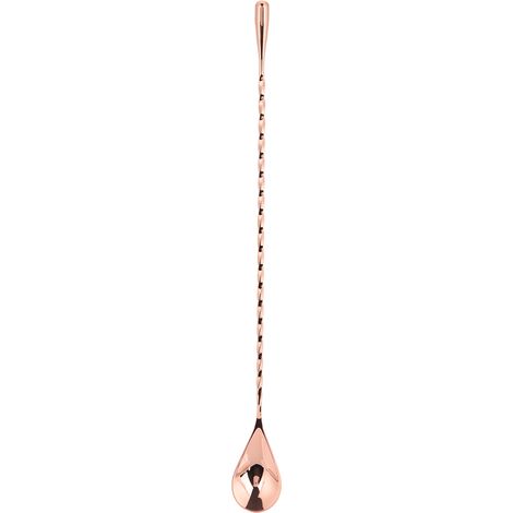 Cuillère à cocktail en acier inoxydable 1 pièce, outil de mélange et de superposition de boissons et de café avec long manche (5) (1/5)