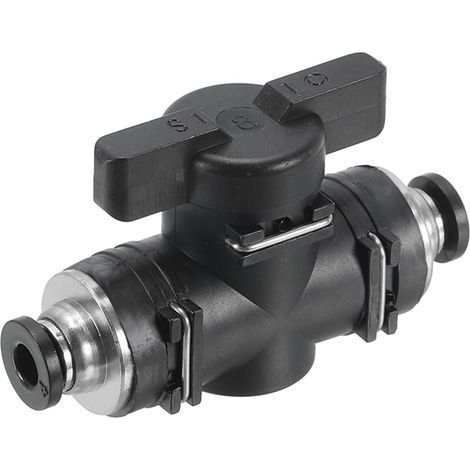 1 Vanne À Bille Pneumatique, Raccord Push-To-Connect 4mm, Contrôle Débit Air Hydraulique, Système Compression (1/5)