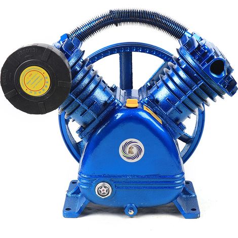 Compresseur d'air 5,5 hp - Tête de pompe à 2 cylindres - Pour compresseur d'air comprimé de type V - 850 tr/min - 4 kW - 21 cfm - 115 psi (1/5)