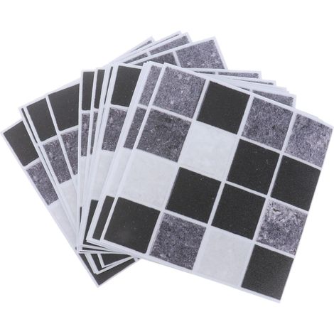 18pièces Carreaux Autocollants Sticker Muraux Pour Cuisine Salle De Bain Imperméable Effet Mosaïque Décoration Crédence (1/5)