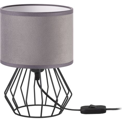 Lampe Tornado AMB, velours gris (1/5)