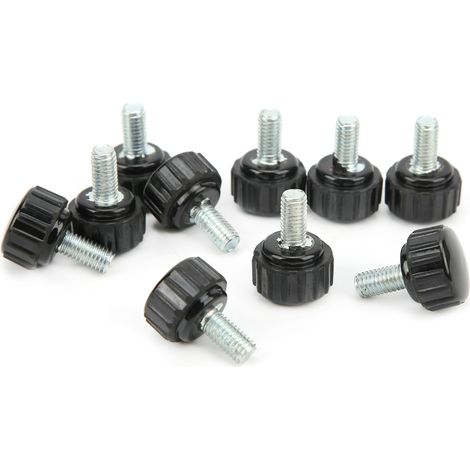 10 pièces : bouton de serrage, vis de gabarit, poignée de tour, écrou pivotant, filetage droit, poignée de verrouillage M5x16x10 (1/5)