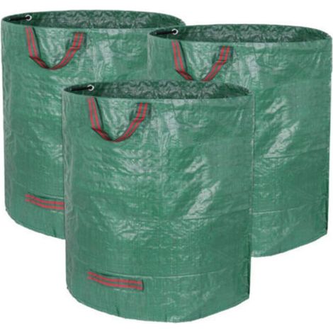 Sacs poubelle XXL, lot de 3, sacs de jardin, 272 L, sacs à déchets de jardin ultra-résistants, sacs poubelle en polypropylène ultra-résistants, lot de 3 sacs à déchets de jardin (1/5)