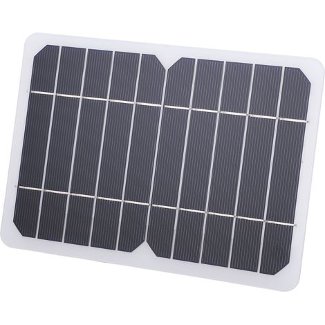 Panneau Solaire 5W 5V Rechargeable pour Téléphone Portable, Chargeur Externe Nomade (Dimensions: 205x140mm) (1/5)