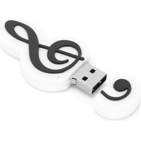 Clé USB en Forme de Note de Musique - Mémoire Flash 64GB Haute Performance pour Transfert Rapide (1/5)