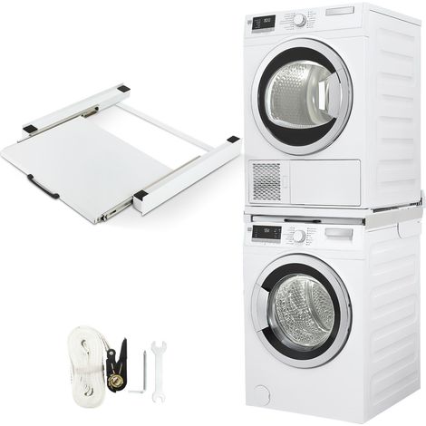 Wolketon Kit de apilado con bandeja para lavadora y secadora (1/5)
