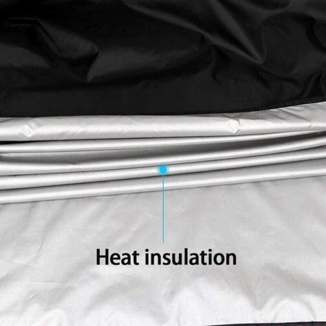 Housse de protection pour foyer extérieur – 420D carrée, imperméable et résistante, noire (carrée – 82 x 82 x 61 cm)