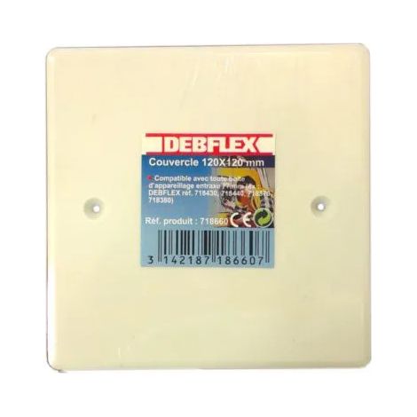 Schraubdeckel 120x120 mm für Abzweigdose