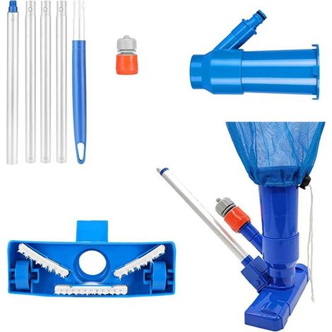 Aspirateur Piscine, Aspirateur Nettoyeur à Jet de Piscine Portable pour Nettoyer Piscine, Kit de Nettoyage de Piscine pour Spa, Étang, Piscine, Fontaine (1/5)
