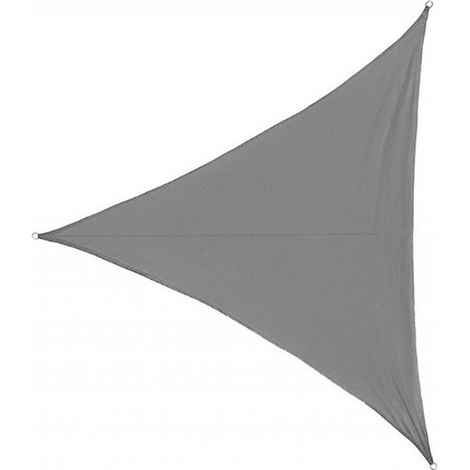 BEBUSINGOTO Sonnensegel, wasserdichtes Vordach, UV-Schutz, dreieckiges Sonnensegel für Garten, Terrasse, Camping (3 x 3 x 3 m, grau)