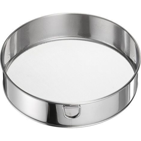 304 Acier Inoxydable Tamis à Farine, 8Pouces 40 Mailles Tamis Rond Tamis à Farine Mini Maille Fine pour Pâtisserie Gâteau Pain, Argent (1/5)