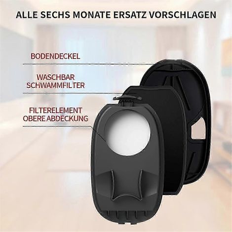 2 piezas para aspiradora Philips AquaTrio Serie 9000 XW9383 XW9385, kit de filtro lavable Robot S() (1/4)