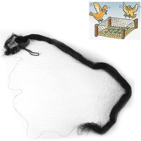 Rete anti-uccelli, rete anti-appannamento per uccelli, maglia nera che impedisce agli uccelli di rimanere impigliati nei frutteti, non danneggia gli uccelli (10,3 m) (1/5)