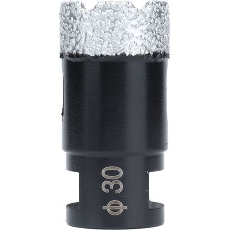 Foret carotte diamant 30mm soudé. scie cloche pour marbre céramique carrelage. filetage femelle M14. perceuse ouverture trou (1/5)