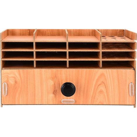 Selbstgebaute Aufbewahrungsbox aus Holz für Strasssteine mit mehreren Schubladen mit Fächern, Werkzeugorganizer für Strasssteine, Perlen, Ohrringe und Halsketten. (1/5)