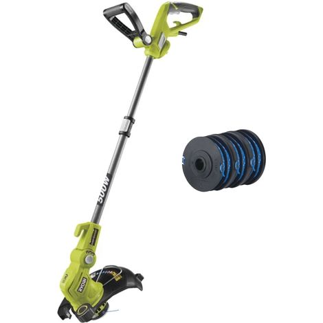 Ryobi Elektro-Rasentrimmer RLT5127PK3, 500 W, 27 cm  Schnittbreite + 3x Fadenspulen