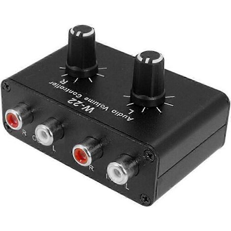 Commutateur/distributeur audio stéréo 5 mm / Commutateur audio stéréo bidirectionnel avec contrôle du volume JH3 (1/5)