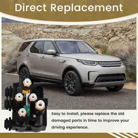 1 color: Black Material: ABS LR070246 Car front air suspension valve block. (1/5)