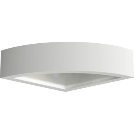 Applique angolare lampadari bartalini renroc s g9 led gesso verniciabile vetro