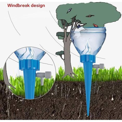 12-teiliges Tropfbewässerungsset, automatisches Pflanzensprinkler-Bewässerungssystem für Innen- und Außengärten und Wohnhäuser (1/4)