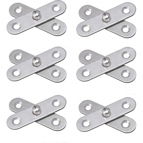 Charnière de fenêtre charnière en acier inoxydable axe central accessoires de quincaillerie pour portes et fenêtres (6 pièces) (1/5)