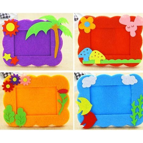 Set mit 4 individuell gestaltbaren Papprahmen für Kinder (1/4)