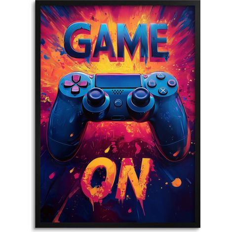 Poster moderno con cornice per videogiochi, console Xbox Pad per giocatori (1/5)