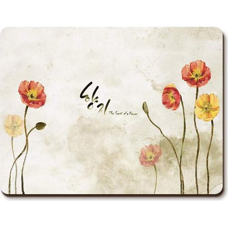 Lot de 2 Sets de Table en liège pour Table de Cuisine, Dessous de Verre, Vaisselle Occidentale, 40 x 30 cm (1/5)