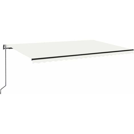 Maison Exclusive - Tenda Automatica con Sensore Vento e LED 500x300 cm Crema (1/5)