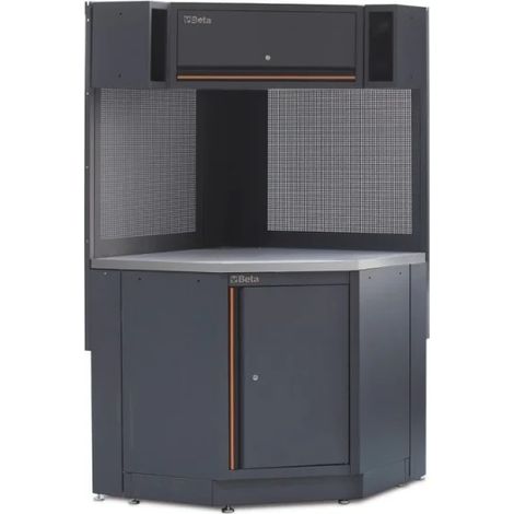 Beta C45PRO 2.0 CORNER/X Modulo angolare completo autoportante per arredo officina
