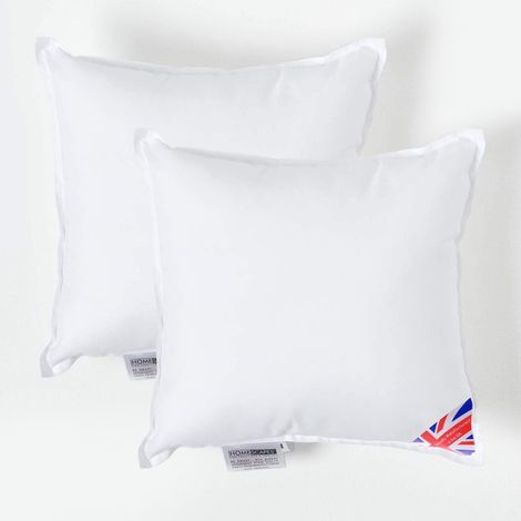 HOMESCAPES Coussin de garnissage en Microfibre, 30 x 30 cm - Lot de 2 (1/5)