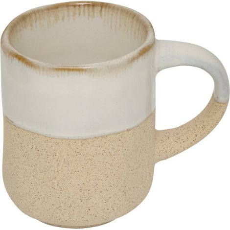 Taza espresso Kate blanca y beige 10cl - Atmosphera créateur d'intérieur