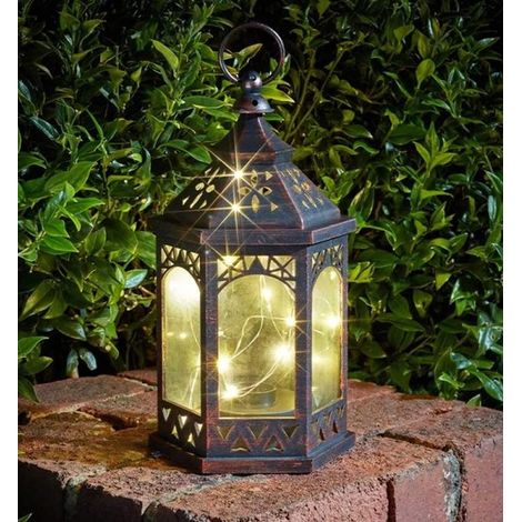 Garden Lights, Fairy Lanterns, LED Outdoor Fairy Lights, Hanging Lantern for Garden, Courtyard, Wedding, Party, Bar, Caf� or Christmas (Battery Operated � Firefly Maroc) (1/5)