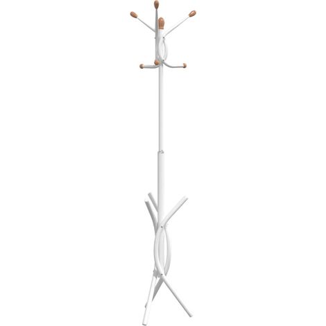Porte-manteau,Porte-vêtement sblanc 176 cm fer enduit de poudre CFW31817 (1/5)