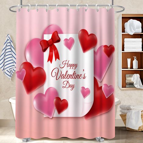 Rideau douche polyester 180x180 poids lesté cache baignoire pour un intérieur cosy et chaleureux (1/5)
