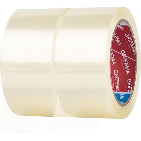 Ruban Emballage 66m x 50mm 2 Rouleaux Transparent (1/5)