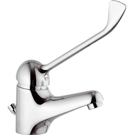 Miscelatore lavabo in ottone cromato con leva clinica linea Mariani Epic (1/2)