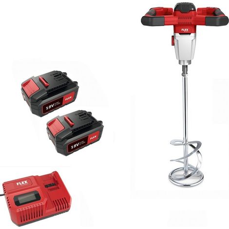 Miscelatore MXE 18.0-EC/5.0 Set FLEX con lama Ø120 + 2 batterie 5Ah + caricatore - 495972 (1/3)