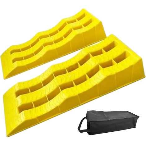 Cales de roue – Blocs de nivellement robustes, cales de roue légères pour remorque  Niveleur de remorque à 3 étapes, blocs de nivellement de remorque de voyage pour stabilisateurs de stationnement au (1/5)