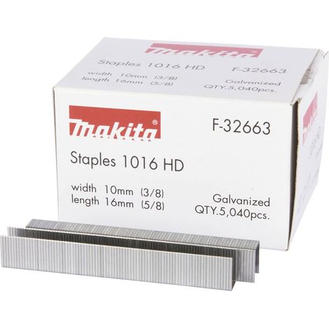 Makita F-32663 Graffette 5040 pz. Dimensioni (L x L) 16 mm x 10 mm