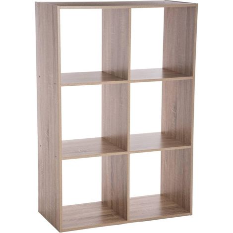 5five - Étagère 6 Caisses Mix n Modul Effet Bois Naturel (1/4)