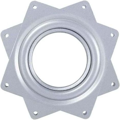 Ahlsen – Plateau pivotant 9,5 x 9,5 cm – Acier galvanisé – Rotation 360° – Capacité 30 kg – Pour meubles et étagères (1/5)