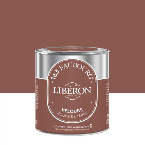 LIBERON Peinture rouge de terre multisupport 163 faubourg LIBÉRON velours 0.5 l